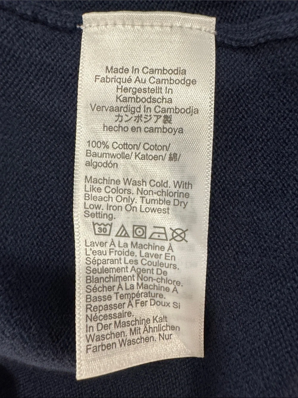 J. Crew Men’s Dark Blue Crewneck Sweater